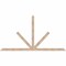 Ekena Millwork Saratoga Smooth Timber Gable Bracket, Douglas Fir, 96"W x 52"H x 3 1/2"D x 3 1/2"F, 13/12 Pitch GBW096X52X0404SAR00SDF - alternate 1